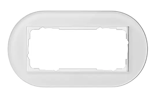 GIRA 1002130 Cover Frame Studio 2-fold without middle bar | glass white