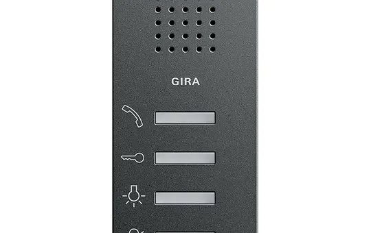 GIRA 125028 Station d'appartement Système 55 Audio | anthracite | keine
