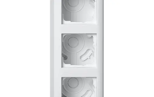 GIRA 106303 Boîtier apparent avec cadre Standard 55 tripler | blanc pur brillant