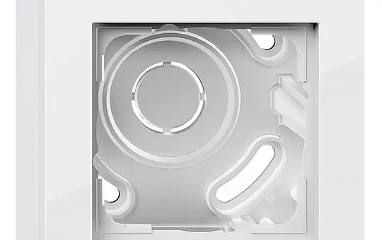 GIRA 106129 Surface-mounted housing with frame E2 1-fold | pure white shiny