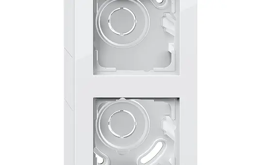 GIRA 106229 Surface-mounted housing with frame E2 2-fold | pure white shiny