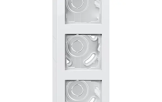 GIRA 106329 Surface-mount housing with frame E2 3-fold | pure white shiny