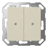 GIRA 517301 Capteur tactile KNX System 55 2 fois | blanc crème brillant