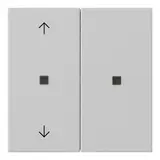 GIRA 5108015 Commande KNX-RF encastrable Système 55 2 fois, flèches | gris mat