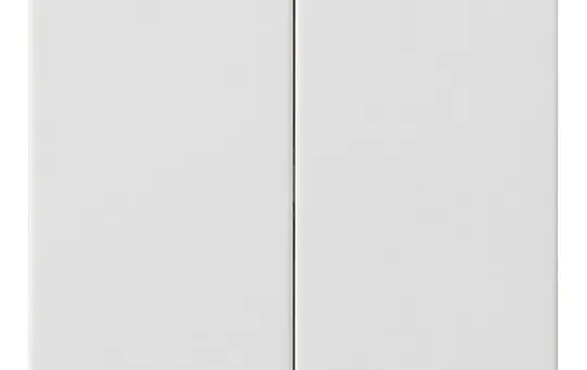 GIRA 537027 Electronic Rocker System 55 2-fold | pure white satin matt