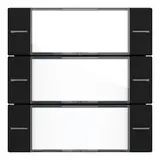 GIRA 5773005 labelled rocker set for touch sensor 4 System 55 3-fold | matt black