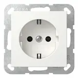GIRA 445327 SCHUKO socket System 55 Touch protection | pure white satin matt