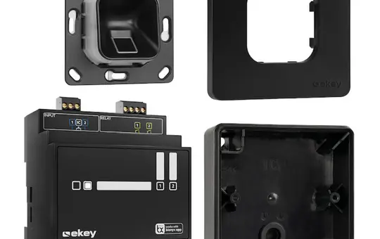 EKEY 203706 Fingerprint Set xLine Surface-mounted | black
