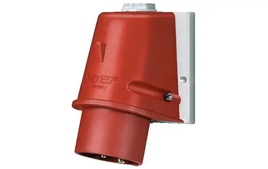 MENNEKES 801 Wall-mounted device plug, indoor/outdoor mounting 16A, 5-pin, 400V