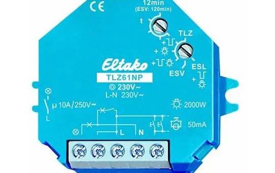 ELTAKO TLZ61NP-230V Staircase Light Timer Switch 1S, 230V AC