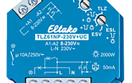 ELTAKO TLZ61NP-230V+UC Staircase Light Timer Switch 1S, UC