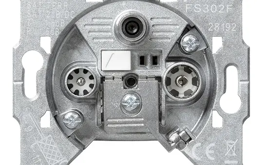 GIRA 093700 Antenna Socket 3-fold, SAT, stitch, 2 dB