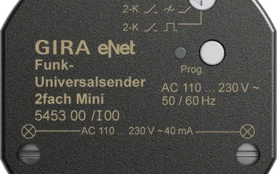 GIRA 545300 eNet Universal Transmitter 2-fold