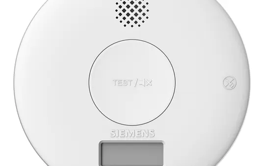 SIEMENS 5TC1260-4 Détecteur de monoxyde de carbone Batterie au lithium scellée, durée de vie de 10 ans