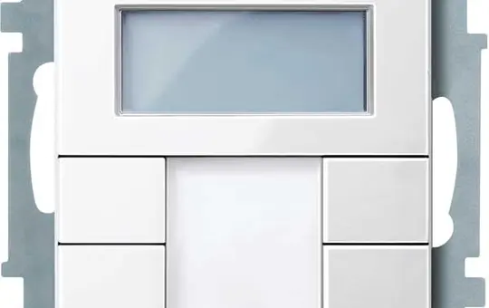 MERTEN MEG6212-0319 Capteur tactile KNX Plus Système M Contrôleur de température ambiante à 2 voies | blanc polaire brillant