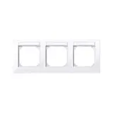 MERTEN 514325 descriptive cover frame M-Plan 3-fold, horizontal | active white glossy