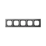 MERTEN 475514 Cover Frame M-Plan Metal 5-fold | anthracite