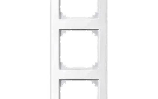 MERTEN 478319 Cadre de recouvrement M-Smart tripler | blanc polaire brillant