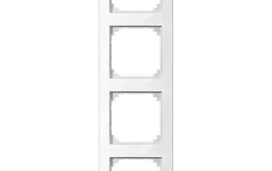 MERTEN 478419 Cover Frame M-Smart 4-fold | polar white glossy