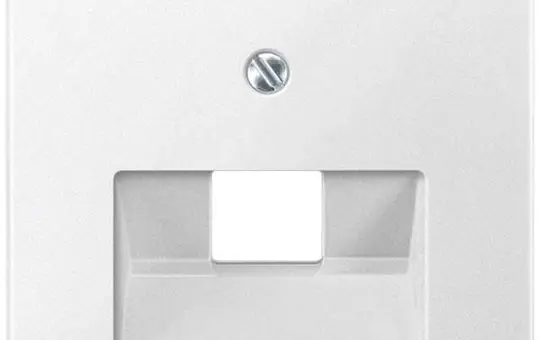 MERTEN 298319 Cache-réseau Système M célibataire | blanc polaire mat