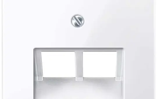 MERTEN 296125 Network Cover System M 2-fold | active white glossy