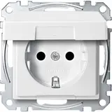 MERTEN MEG2310-0419 SCHUKO socket System M Touch protection, hinged lid, thermoplastic | polar white