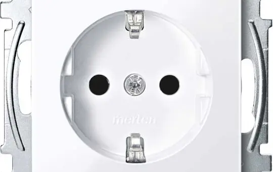 MERTEN MEG2300-0325 SCHUKO socket System M Touch protection | active white glossy