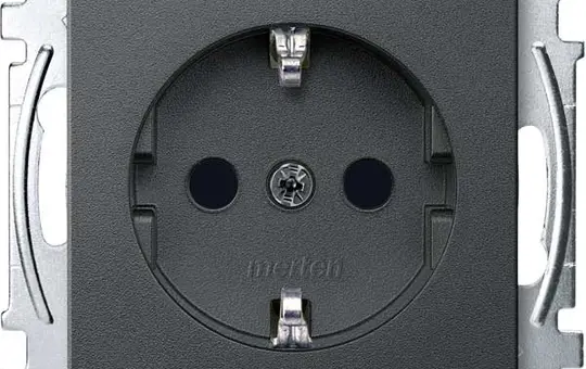 MERTEN MEG2300-0414 SCHUKO socket System M Touch protection | anthracite