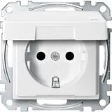 MERTEN MEG2414-0419 Prise SCHUKO Système M IP44, couvercle à charnière, bornes à vis | blanc polaire