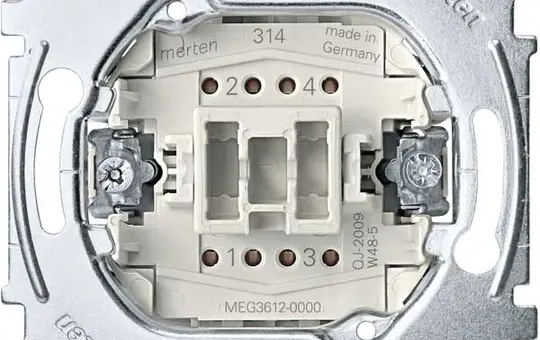 MERTEN MEG3612-0000 Interrupteur bascule Interrupteur bipolaire, 16 A, bornes à vis