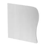 OBO BETTERMANN 6115915 End piece Aluminum, design channel on the left | anodized aluminum | 140x133 mm