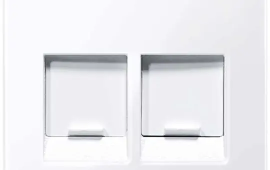 MERTEN MEG4564-0325 Modular Jack Cover System M title block | active white glossy