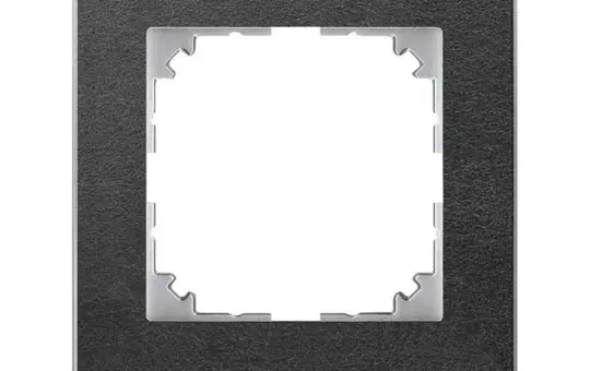 MERTEN MEG4010-3669 Cover Frame M-Pure 1-fold | slate/aluminium