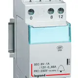 LEGRAND 413091 Doorbell Transformer 2-module, 230V, 12V/8V