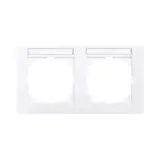MERTEN MEG4021-3625 descriptive cover frame M-Pure 2-fold, horizontal | active white