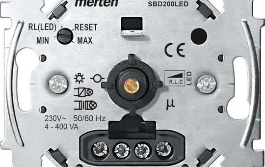 MERTEN MEG5134-0000 Rotary Dimmer RLC, LED, 4-400W
