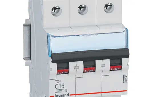 LEGRAND LS C16 3P 6KA TX³ Disjoncteur 3 pôles Type C 16 A
