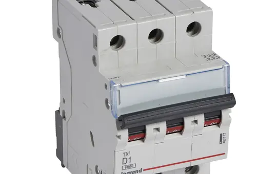 LEGRAND LS D1 3P 6KA TX³ Circuit Breaker 3-pole Type D 1 A