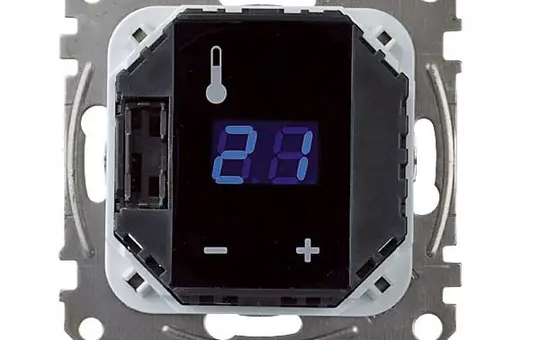 MERTEN MEG5775-0000 Room Temperature Controller Normally open, 230 V, display