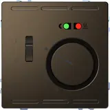 MERTEN MEG5764-6052 Room Temperature Controller System Design NO contact, 230 V, FBH, off switch, control light | mocha metallic