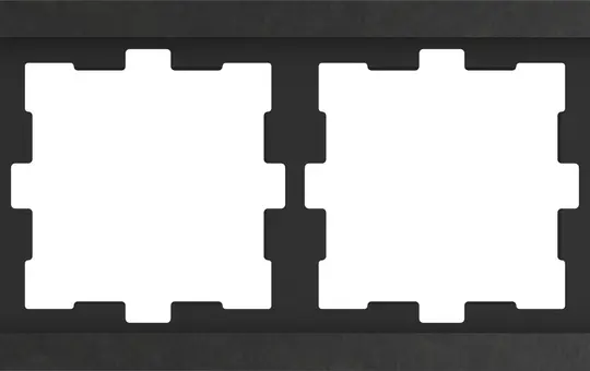 MERTEN MEG4040-6547 Cover Frame D-Life 4-fold | sanded slate