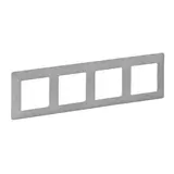 LEGRAND 754134 Cover Frame Valena Life 4-fold | aluminum