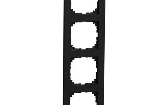 MERTEN MEG4040-3603 Cover Frame M-Pure OceanPlastic 4-fold | matt black