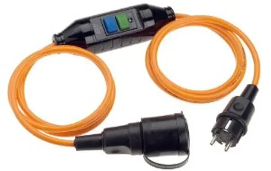 BACHMANN 341.880 Protective contact extension with RCD 3 m standard