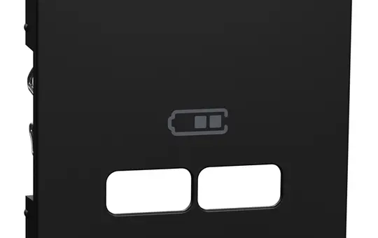MERTEN MEG4367-0403 Central plate for USB insert M-Pure Oce standard