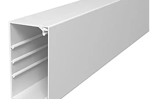 OBO BETTERMANN 6191215 Canal de gestion des câbles plastique | blanc pur | 60x110 mm