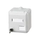 MENNEKES 4165 Cepex wall socket with writing panel, lockable 16A, 5-pin, 400V | light gray