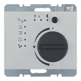 BERKER 75441171 Régulateur de température KNX K.1/K.5 avec interface à bouton-poussoir | aluminium mat