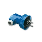 BUSCH-JAEGER 74WD SCHUKO Plug IP66, angled | blue