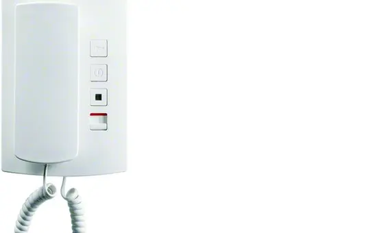 ELCOM 1308100 Audio Door Station 1+n with earpiece | white